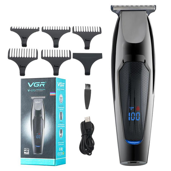 VGR V-070 10W USB 2-gears Electric Hair Clipper(Black)