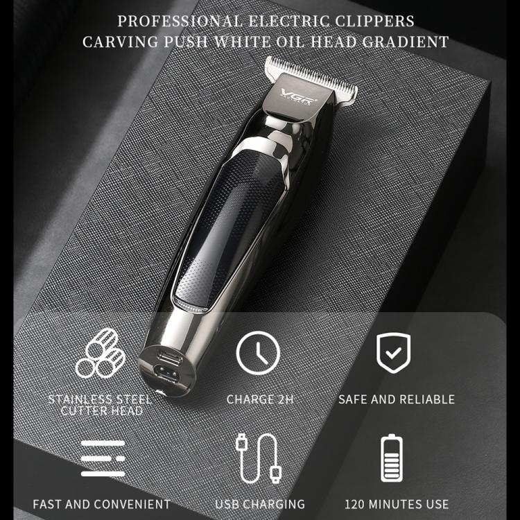 VGR V-070 10W USB 2-gears Electric Hair Clipper(Black)