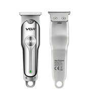 VGR V-071 5W Carbon Steel Blade USB Electric Hair Clipper(Silver)