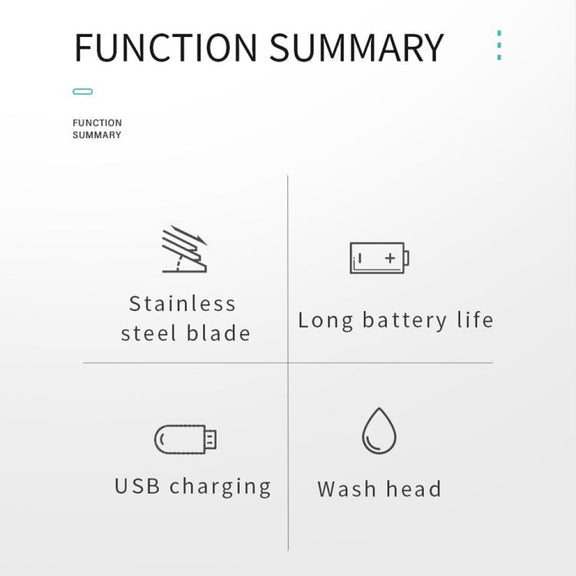 VGR V-071 5W Carbon Steel Blade USB Electric Hair Clipper(Silver)