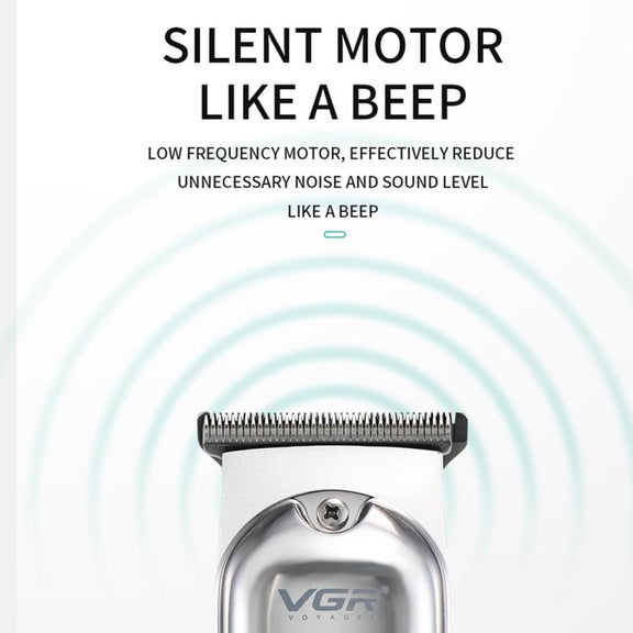 VGR V-071 5W Carbon Steel Blade USB Electric Hair Clipper(Silver)