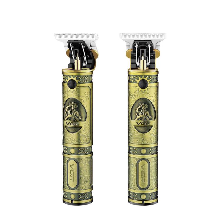 VGR V-085 Vintage Hairstyles Carving USB Electric Hair Clipper(Gold) - free shipping - PMC TechLife - Order now!