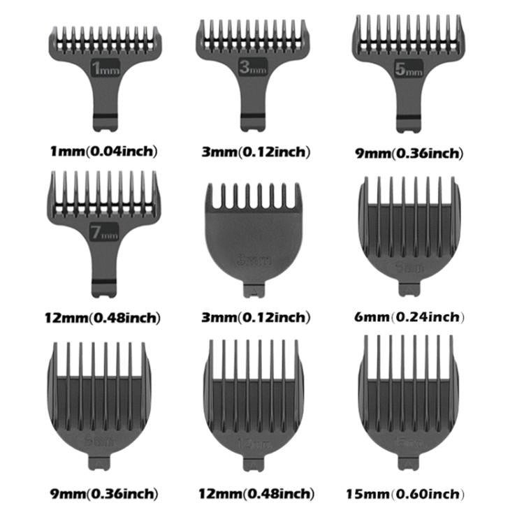 VGR V-106 6-in-1 Digital Display Electric Hair Clipper Kit(Gold) - Hair Trimmer by VGR | Online Shopping South Africa | PMC Jewellery | Buy Now Pay Later Mobicred