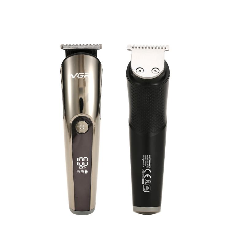 VGR V-107 11-in-1 IPX6 Digital Display Electric Hair Clipper Kit(Gold) - Hair Trimmer by VGR | Online Shopping South Africa | PMC Jewellery | Buy Now Pay Later Mobicred