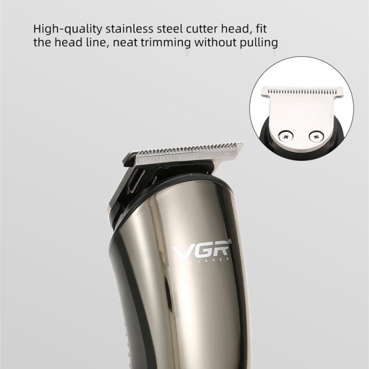 VGR V-107 11-in-1 IPX6 Digital Display Electric Hair Clipper Kit(Gold) - Hair Trimmer by VGR | Online Shopping South Africa | PMC Jewellery | Buy Now Pay Later Mobicred