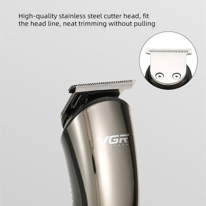 VGR V-107 11-in-1 IPX6 Digital Display Electric Hair Clipper Kit(Gold) - Hair Trimmer by VGR | Online Shopping South Africa | PMC Jewellery | Buy Now Pay Later Mobicred
