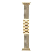 For Apple Watch 46mm / 49mm / 45mm / 44mm 6-Chain Stainless Steel Watch Band(Gold)