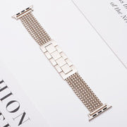 For Apple Watch 46mm / 49mm / 45mm / 44mm 6-Chain Stainless Steel Watch Band(Starlight)