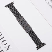 For Apple Watch 42mm / 41mm / 40mm / 38mm 6-Chain Stainless Steel Watch Band(Black)