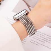 For Apple Watch 42mm / 41mm / 40mm / 38mm 6-Chain Stainless Steel Watch Band(Silver)