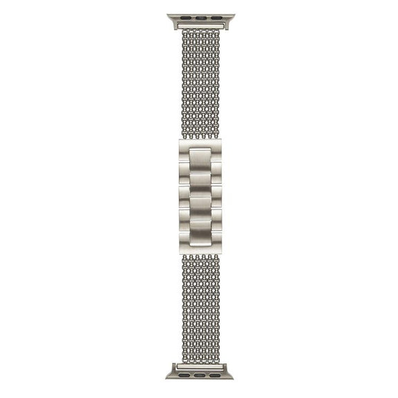 For Apple Watch 42mm / 41mm / 40mm / 38mm 6-Chain Stainless Steel Watch Band(Starlight)