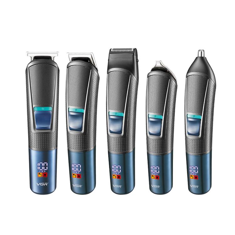 VGR V-108 10-in-1 Digital Display Electric Hair Clipper Men Care Kit(Black) - Hair Trimmer by VGR | Online Shopping South Africa | PMC Jewellery | Buy Now Pay Later Mobicred