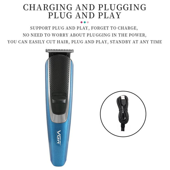 VGR V-172 10W Multifunctional USB Electric Hair Clipper(Blue)
