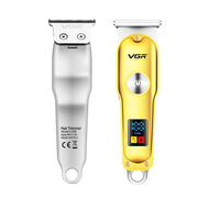 VGR V-290 Portable Mini USB Electric Hair Clipper with Digital Display(Gold)
