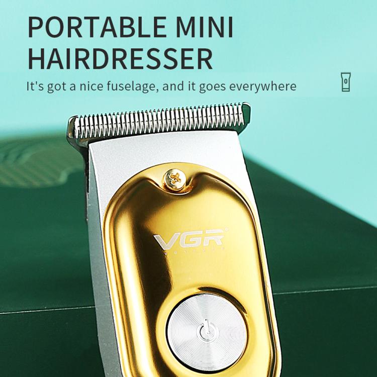 VGR V-290 Portable Mini USB Electric Hair Clipper with Digital Display(Gold)