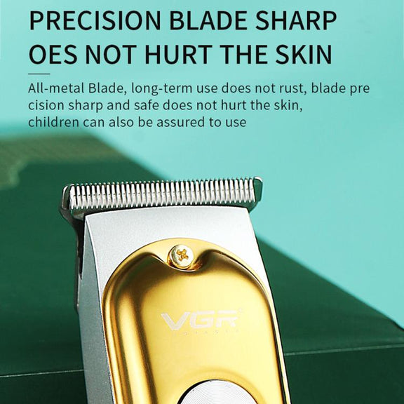 VGR V-290 Portable Mini USB Electric Hair Clipper with Digital Display(Gold)