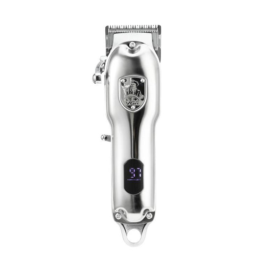 VGR V-652 Professional Digital Display USB Electric Hair Clipper(Silver) - free shipping - PMC Jewellery - Order now!