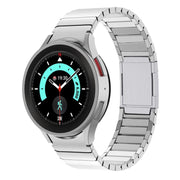 For Samsung Galaxy Watch 4 / 5 / 6 / 7 One Bead Magnetic Buckle Stainless Steel Watch Band(Silver)