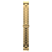 For Samsung Galaxy Watch  7 / 6 / 5 / 4 Quick Release Button H Shaped Stainless Steel Watch Band(Gold)