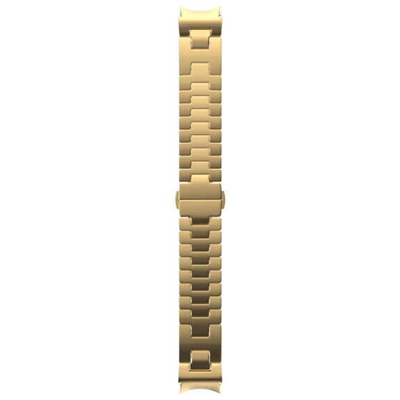 For Samsung Galaxy Watch  7 / 6 / 5 / 4 Quick Release Button H Shaped Stainless Steel Watch Band(Gold)