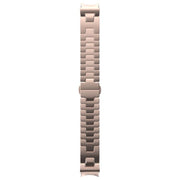 For Samsung Galaxy Watch  7 / 6 / 5 / 4 Quick Release Button H Shaped Stainless Steel Watch Band(Rose Gold)