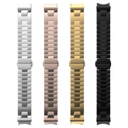 For Samsung Galaxy Watch  7 / 6 / 5 / 4 Quick Release Button H Shaped Stainless Steel Watch Band(Gold)