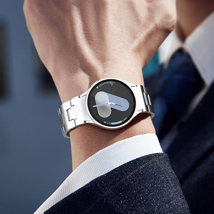 For Samsung Galaxy Watch  7 / 6 / 5 / 4 Quick Release Button H Shaped Stainless Steel Watch Band(Gold) - free shipping - PMC TechLife - Order now!