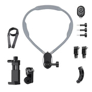 Magnetic Neck Mount Anti-shake Bracket, Type:11 in 1 Phone Clamp with Remote