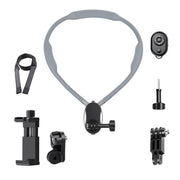 Magnetic Neck Mount Anti-shake Bracket, Type:7 in 1 Phone Clamp with Remote