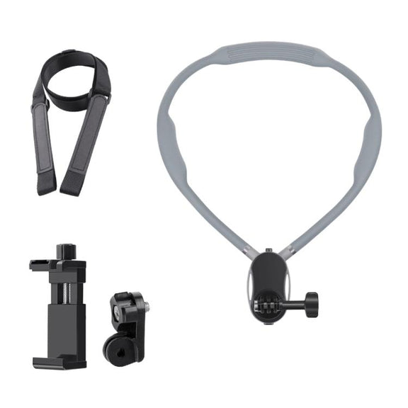Magnetic Neck Mount Anti-shake Bracket, Type:4 in 1 Phone Clamp