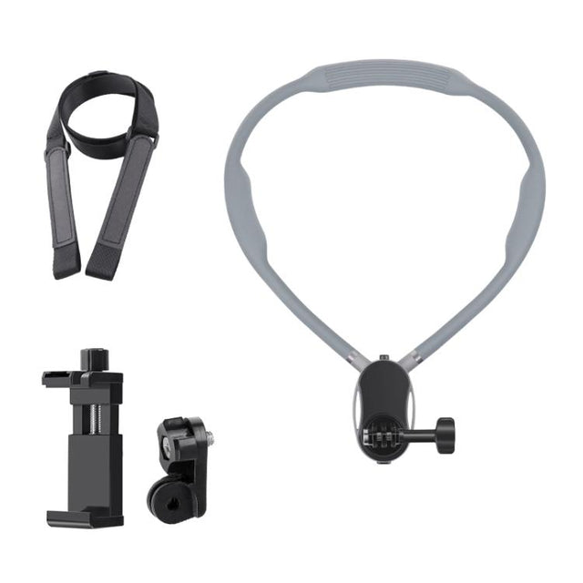 Magnetic Neck Mount Anti-shake Bracket, Type:4 in 1 Phone Clamp