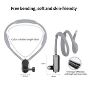 Magnetic Neck Mount Anti-shake Bracket, Type:7 in 1 Phone Clamp with Remote