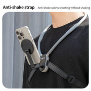 RUIGPRO Magnetic Neck Mount Anti-shake Phone Bracket(Grey)