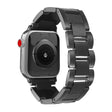 For Apple Watch 46mm / 49mm / 45mm / 44mm Wave Thread 3-bead Stainless Steel Watch Band(Black) - Watch Bands by PMc TechLife | Online Shopping South Africa | PMc TechLife | Buy Now Pay Later Mobicred