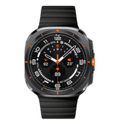 For Samsung Galaxy Watch Ultra 47mm Bamboo Norman Buckle Stainless Steel Watch Band(Black)