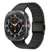 For Samsung Galaxy Watch Ultra 47mm Bamboo Norman Buckle Titanium Alloy Watch Band(Slate)