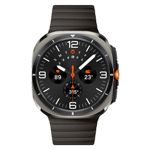 For Samsung Galaxy Watch Ultra 47mm Bamboo Norman Buckle Titanium Alloy Watch Band(Slate)
