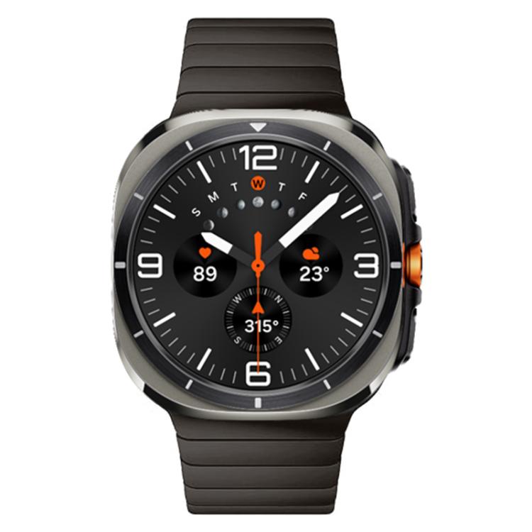 For Samsung Galaxy Watch Ultra 47mm Bamboo Norman Buckle Titanium Alloy Watch Band(Slate)