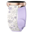 20mm Two Color Bauhinia Embossed Silicone Watch Band(White Purple) - 20mm Bands by PMc TechLife | Online Shopping South Africa | PMc TechLife | Buy Now Pay Later Mobicred