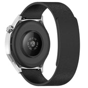 22mm Cloud Wood Grain Silicone Magnetic Watch Band(Black)