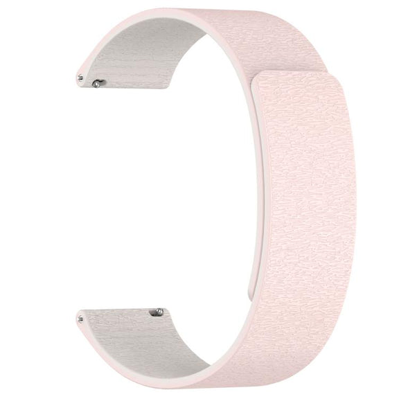 22mm Cloud Wood Grain Silicone Magnetic Watch Band(Pink Starlight)