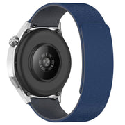 22mm Cloud Wood Grain Silicone Magnetic Watch Band(Midnight Blue Grey)
