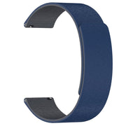 22mm Cloud Wood Grain Silicone Magnetic Watch Band(Midnight Blue Grey)
