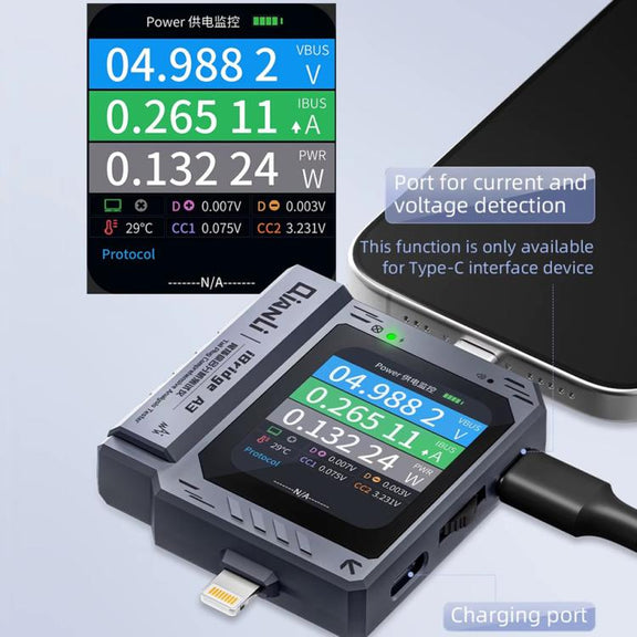 Qianli iBridge A3 Tail Plug Comprehensive Analysis Tester for Lightning & Type-C Interface Devices