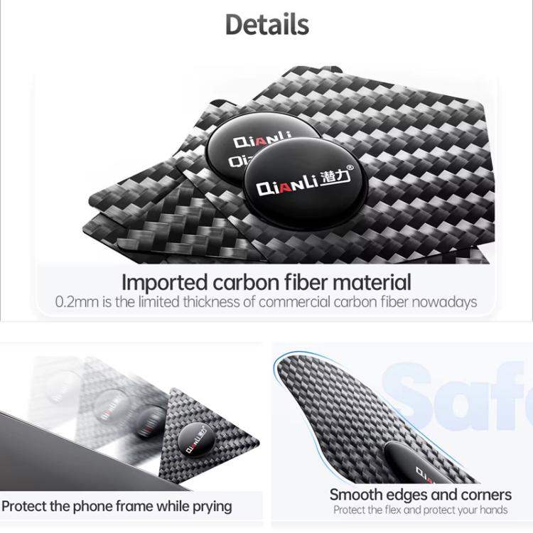 Qianli High Toughness Multifunctional Carbon Fiber Prying Tool Triangular shaped - free shipping - PMC TechLife - Order now!