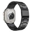 For Apple Watch 46mm / 49mm / 45mm / 44mm Norman Clasp Three-Link Stainless Steel Watch Band(Black) - free shipping - PMC TechLife - Order now!