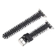 For Apple Watch 46mm / 49mm / 45mm / 44mm Retro Stitched Wool Genuine Leather Watch Band(Black) - free shipping - PMc TechLife - Order now!