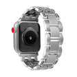 For Apple Watch 46mm / 49mm / 45mm / 44mm Five-bead Stripe Stainless Steel Watch Band(Silver) - free shipping - PMc TechLife - Order now!