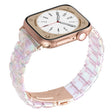 For Apple Watch 46mm / 49mm / 45mm / 44mm Small Waist Rhombus Three-bead Resin Watch Band(Colorful) - free shipping - PMc TechLife - Order now!