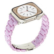 For Apple Watch 46mm / 49mm / 45mm / 44mm Small Waist Rhombus Three-bead Resin Watch Band(Purple) - free shipping - PMc TechLife - Order now!